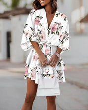 Isabella Romano | Vibrant Ruffle Mini Dress For Women