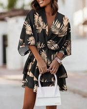 Isabella Romano | Vibrant Ruffle Mini Dress For Women