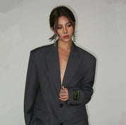 Elise Brennan | Oversized Black Blazer Jacket For Women