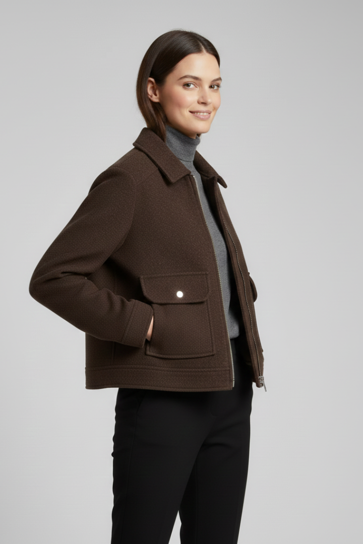 Elodie Sinclair | Cropped Bomber Jacket For Women