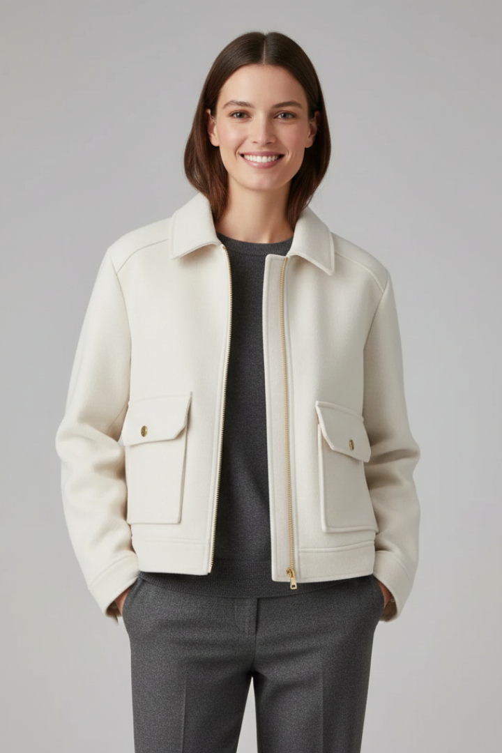 Elodie Sinclair | Cropped Bomber Jacket For Women