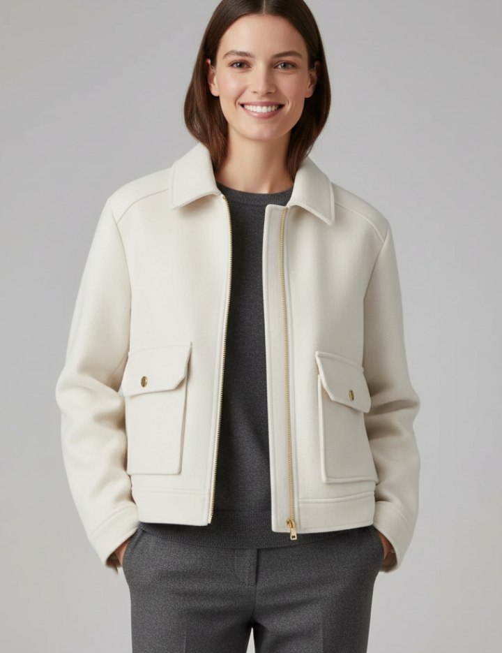 Elodie Sinclair | Cropped Bomber Jacket For Women