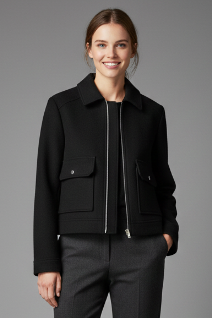 Elodie Sinclair | Cropped Bomber Jacket For Women