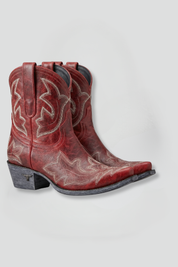 Ruby Evans | Western Embroidered Ankle Cowboy Boots For Women