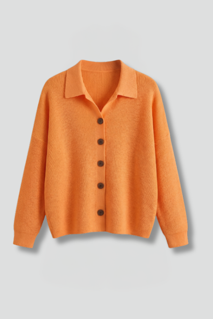 Olivia Turner | Collared Button-Up Cardigan For Women