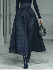 Matilda Sheppard | Plaid Skirt And Turtleneck Set For Women