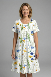 Sienna Clarke | Wildflower Print Midi Dress For Women