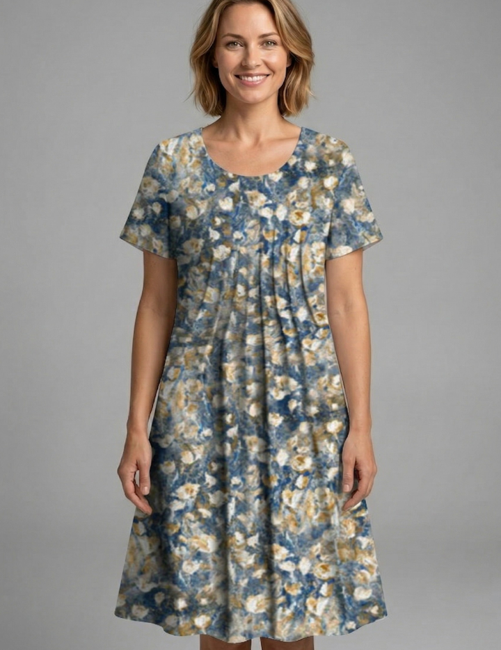 Sienna Clarke | Wildflower Print Midi Dress For Women