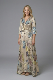 Grace Whitfield | Floral Wrap Maxi Dress For Women