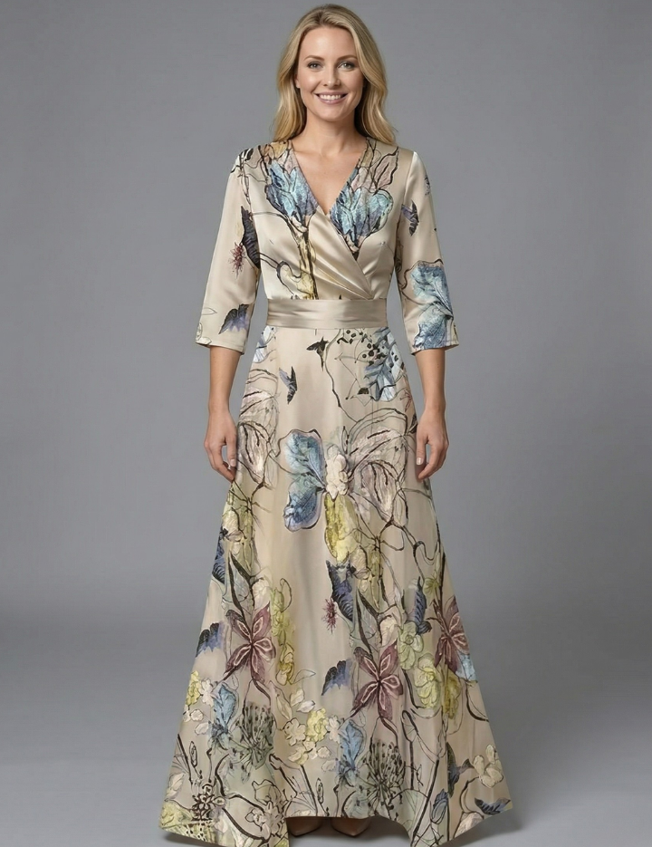 Grace Whitfield | Floral Wrap Maxi Dress For Women