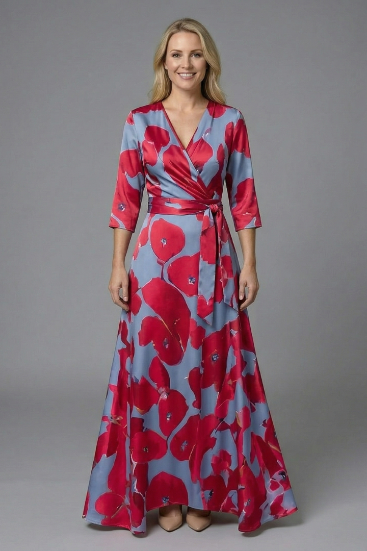 Grace Whitfield | Floral Wrap Maxi Dress For Women