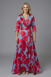 Grace Whitfield | Floral Wrap Maxi Dress For Women