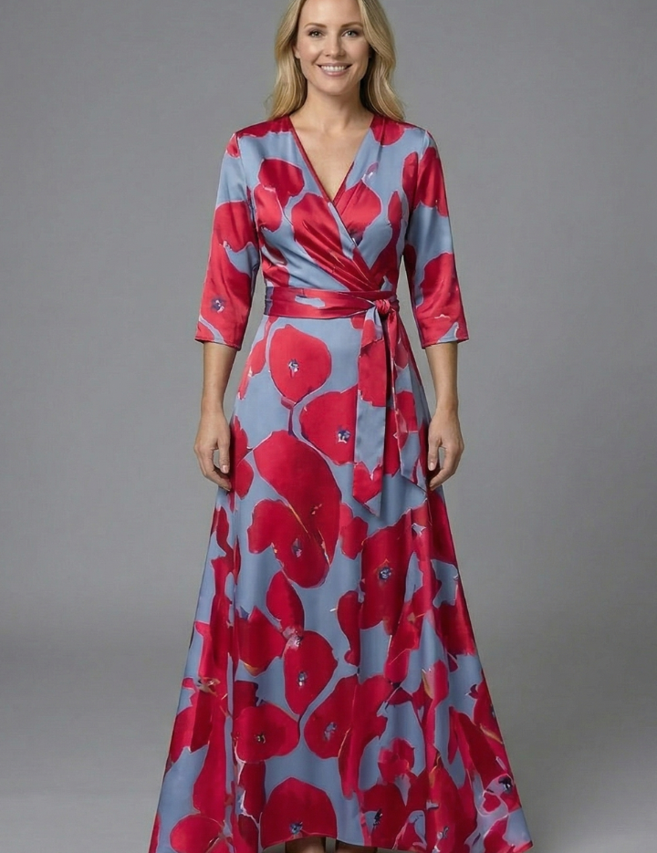 Grace Whitfield | Floral Wrap Maxi Dress For Women