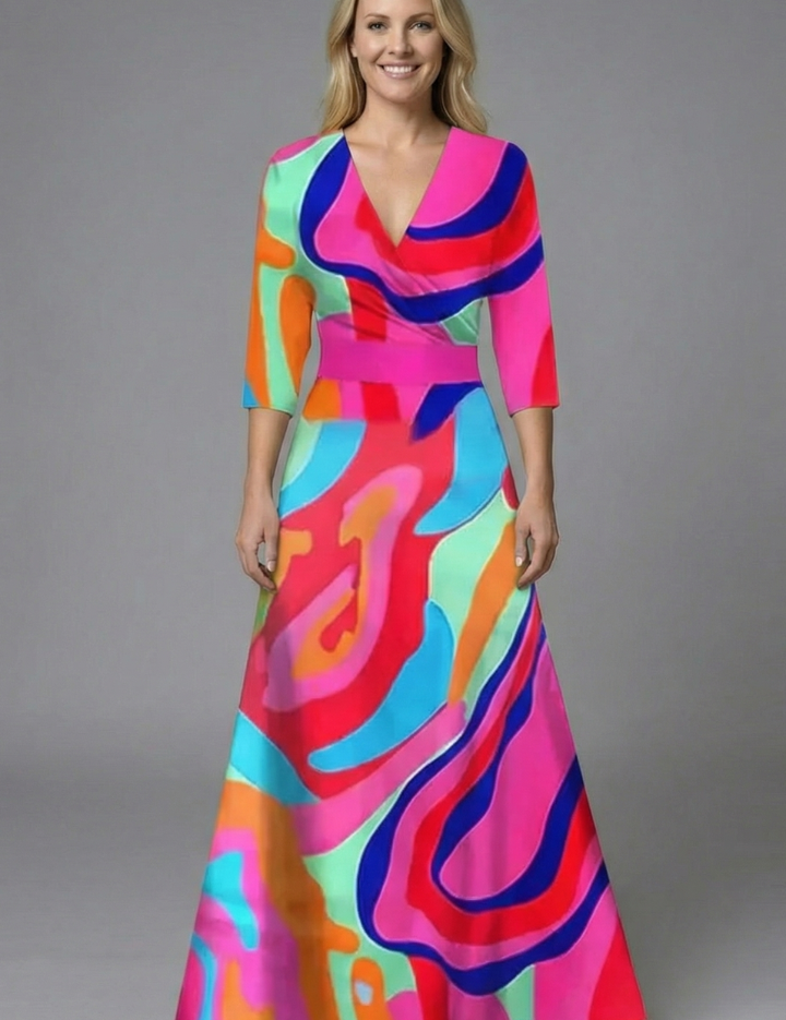 Grace Whitfield | Floral Wrap Maxi Dress For Women