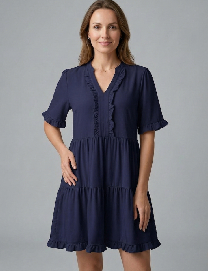 Ruby Mitchell | Tiered Ruffle Mini Dress For Women