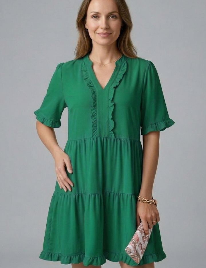Ruby Mitchell | Tiered Ruffle Mini Dress For Women