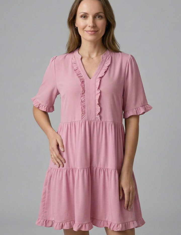 Ruby Mitchell | Tiered Ruffle Mini Dress For Women