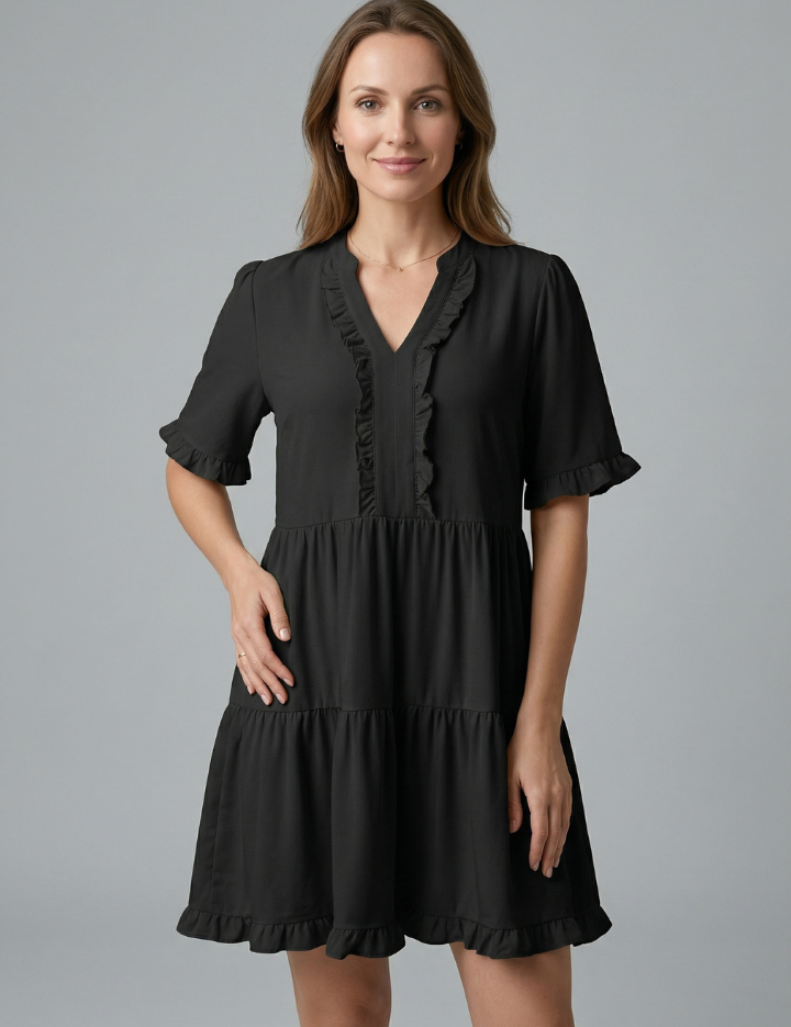 Ruby Mitchell | Tiered Ruffle Mini Dress For Women