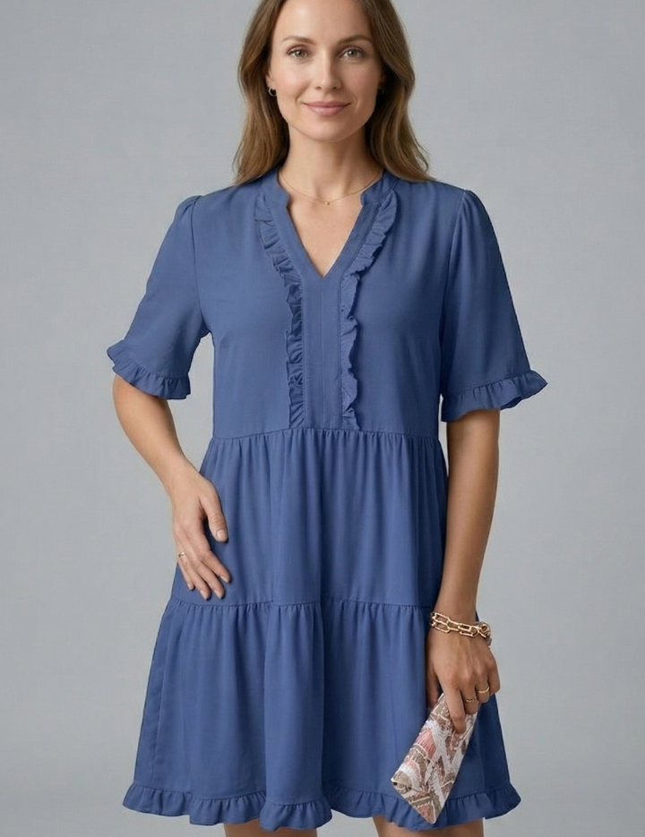 Ruby Mitchell | Tiered Ruffle Mini Dress For Women