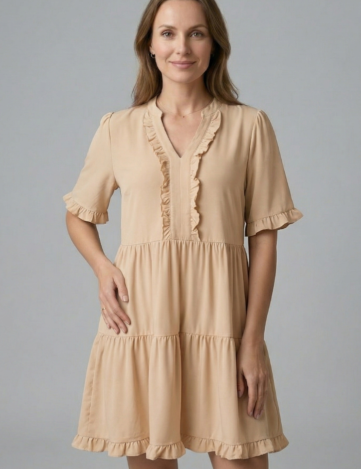 Ruby Mitchell | Tiered Ruffle Mini Dress For Women