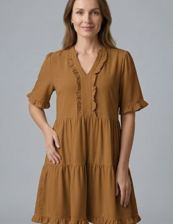 Ruby Mitchell | Tiered Ruffle Mini Dress For Women
