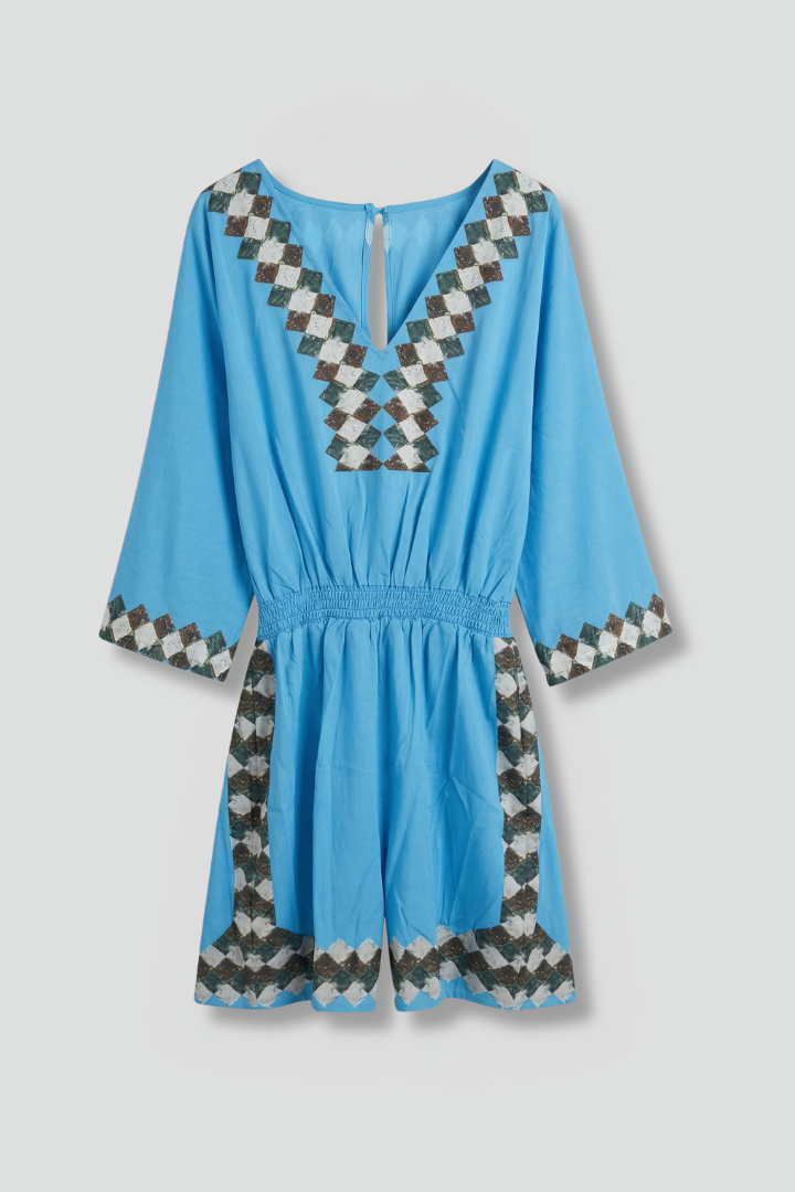 Phoebe Walker | Embroidered Playsuit For Women