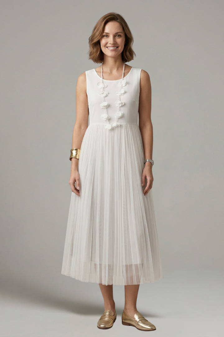 Phoebe Campbell | Knit & Tulle Midi Two-Piece Set For Women