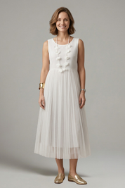 Phoebe Campbell | Knit & Tulle Midi Two-Piece Set For Women