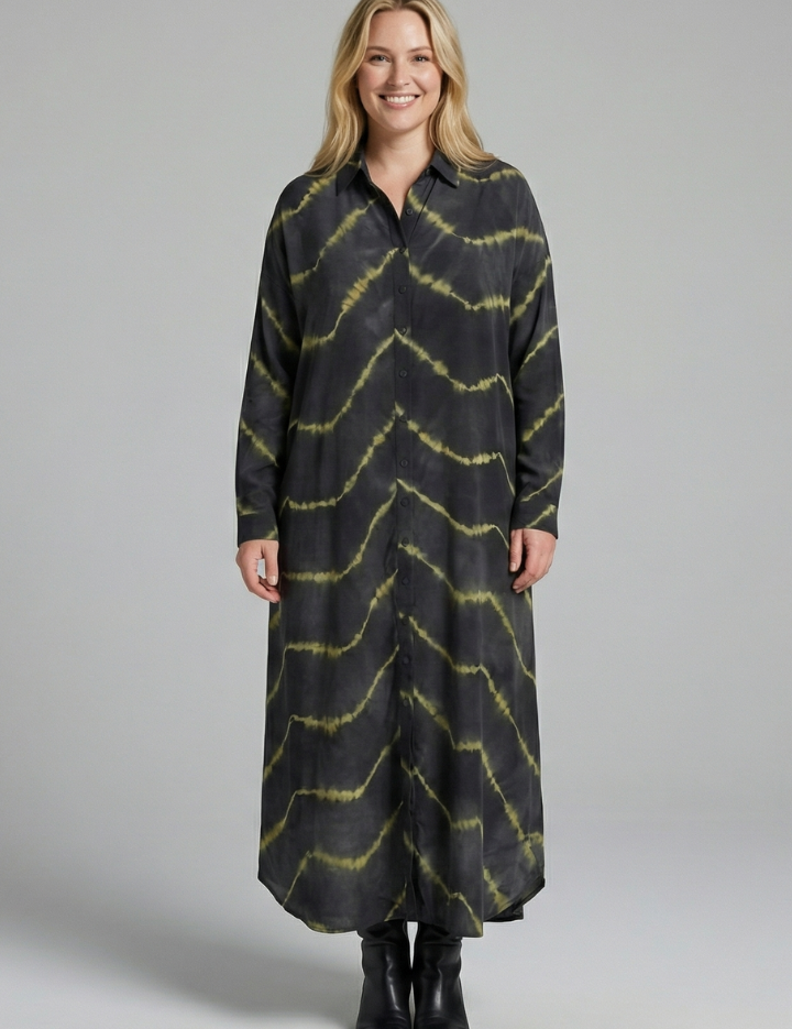 Jade Wilson | Maxi Shirt Dress Tie-Dye For Women
