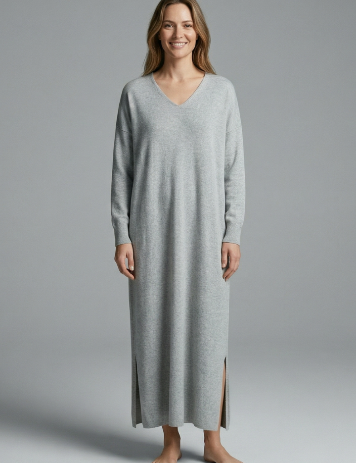 Emma Taylor | Knit Maxi Dress Long Sleeve For Women