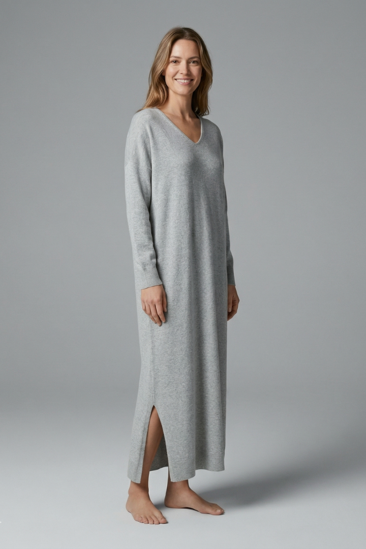 Emma Taylor | Knit Maxi Dress Long Sleeve For Women