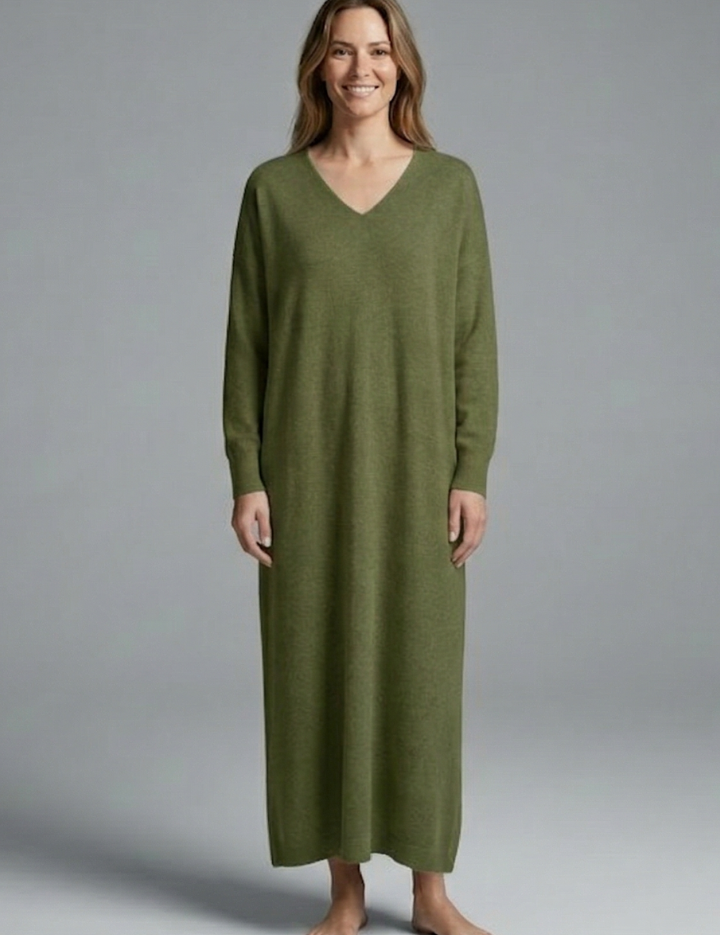 Emma Taylor | Knit Maxi Dress Long Sleeve For Women
