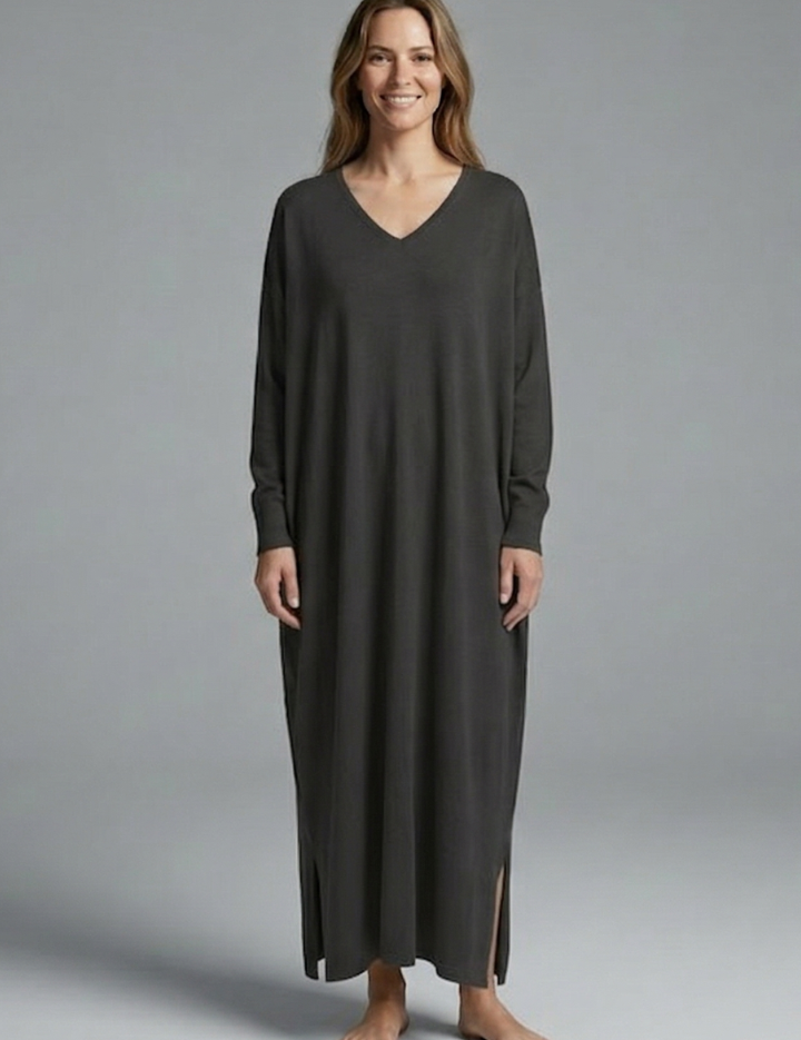 Emma Taylor | Knit Maxi Dress Long Sleeve For Women