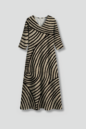 Matilda Ryan | Abstract Print Maxi Dress For Women