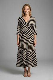 Matilda Ryan | Abstract Print Maxi Dress For Women