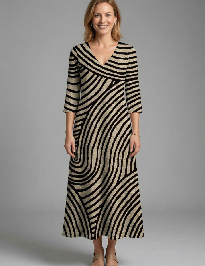 Matilda Ryan | Abstract Print Maxi Dress For Women