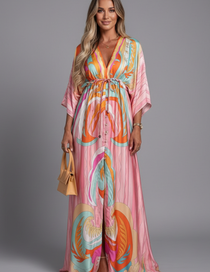 Serena Bellini | Bohemian Resort Maxi Dress For Women