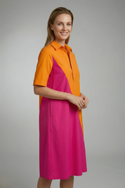 Zoe Harris | Colourblock Midi Shirt Dress For Women