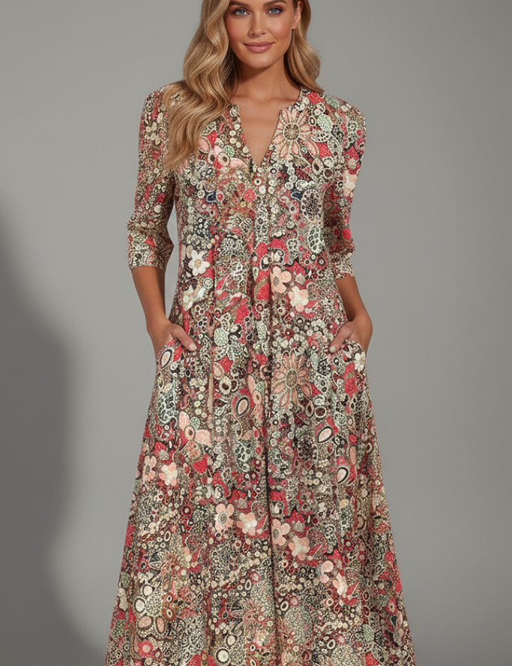 Amelia Bellini | Floral Midi Dress For Women