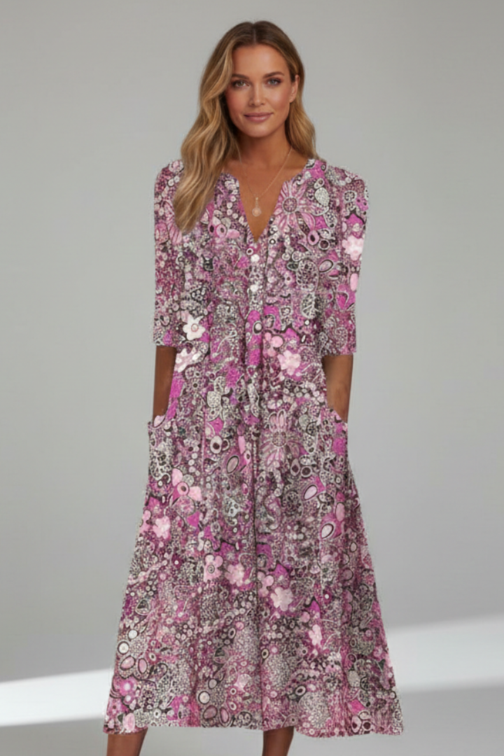 Amelia Bellini | Floral Midi Dress For Women