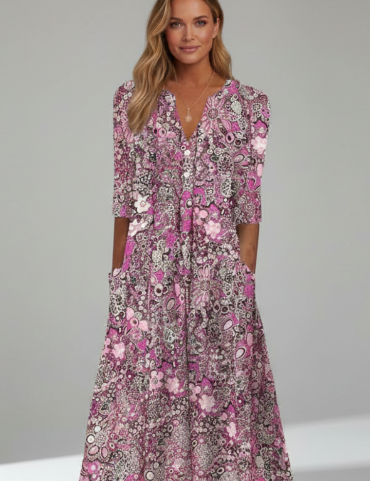 Amelia Bellini | Floral Midi Dress For Women