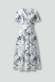 Georgia Wright | Floral V-Neck Midi Dress For Women
