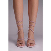 Zoe Gallagher | Strappy Square Toe Heeled Sandals For Women