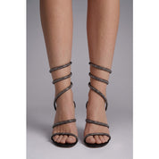 Zoe Gallagher | Strappy Square Toe Heeled Sandals For Women