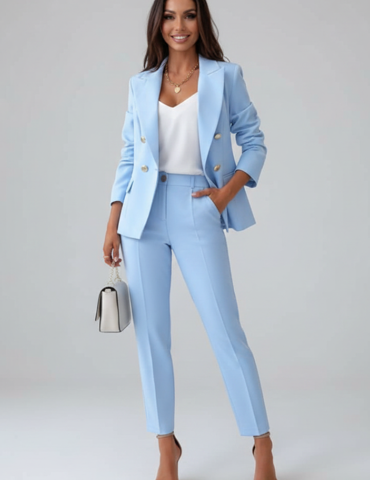 Sophia Laurent | Elegant Tailored Suit Set For Women