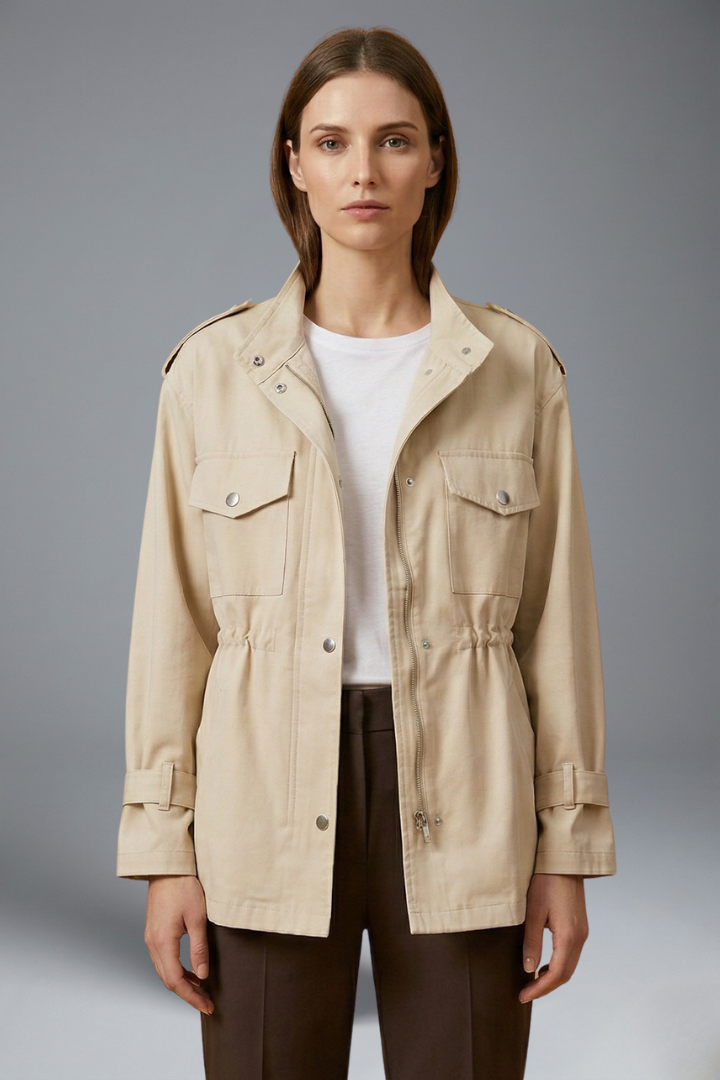 Vivienne Laurent | Double Breasted Utility Jacket For Women
