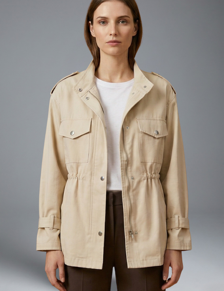 Vivienne Laurent | Double Breasted Utility Jacket For Women