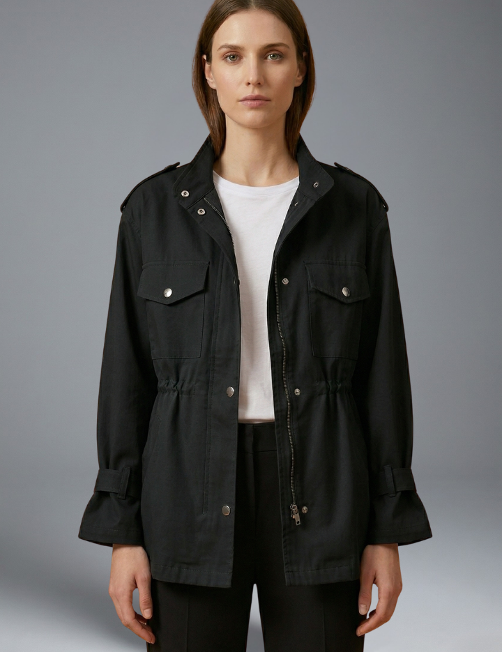 Vivienne Laurent | Double Breasted Utility Jacket For Women