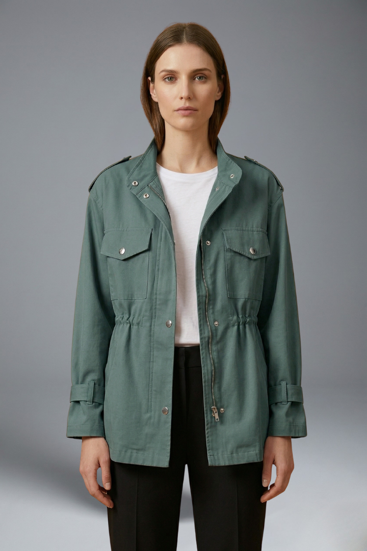 Vivienne Laurent | Double Breasted Utility Jacket For Women