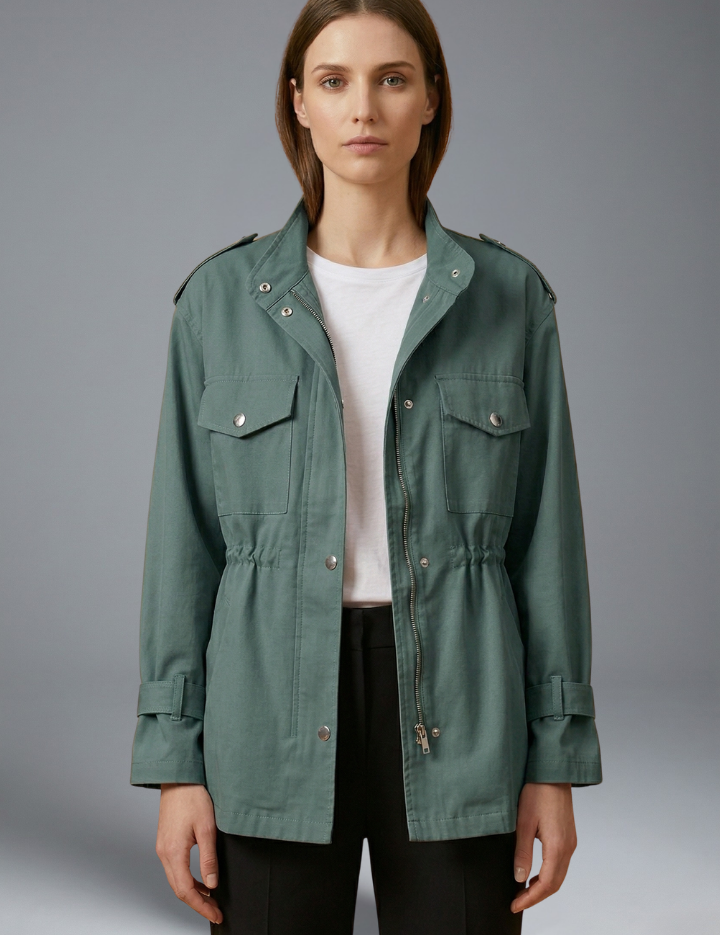 Vivienne Laurent | Double Breasted Utility Jacket For Women
